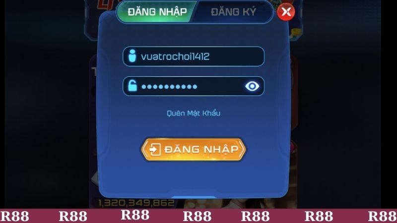 Hướng dẫn cách đăng nhập R88 chi tiết cho tân binh